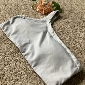 all in motion White One-Shoulder Sports Bralette